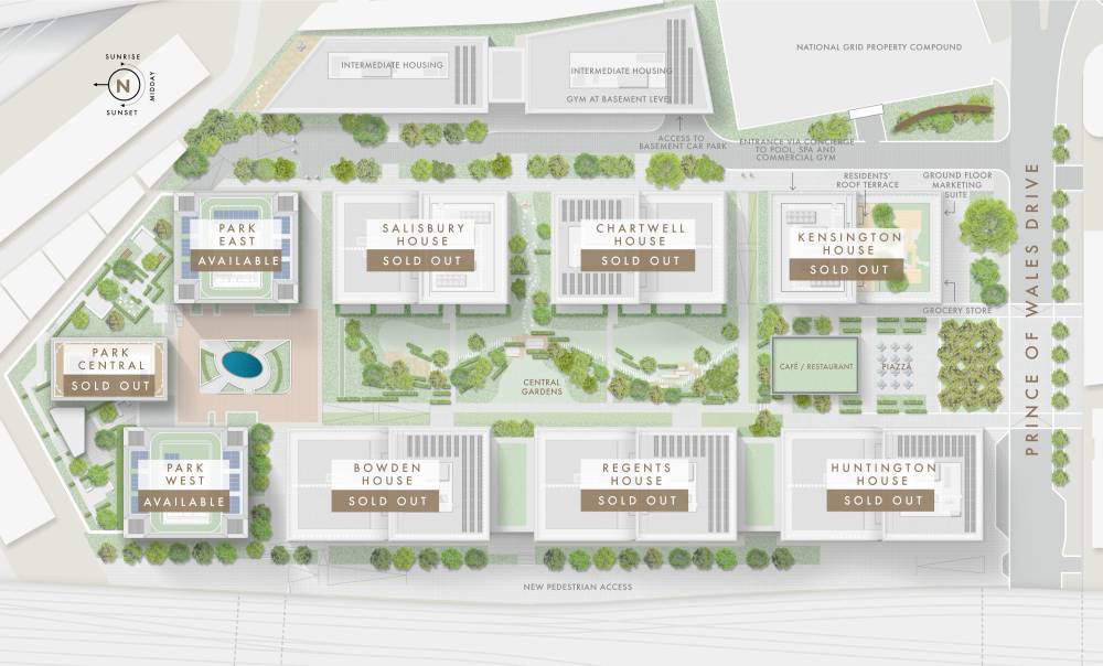 Site plan The Prince of Wales Drive#