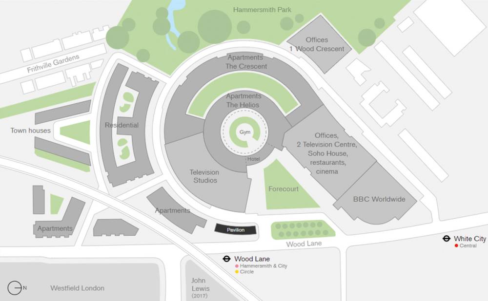 Site plan Television Centre#