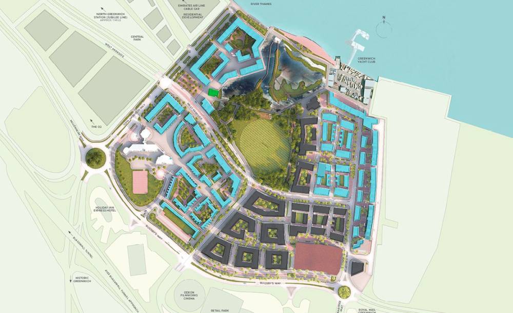 Site plan Greenwich Millennium Village#