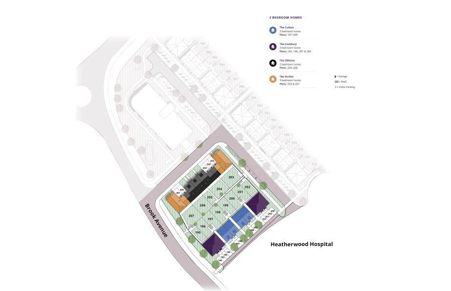 Site plan Heatherwood Royal#