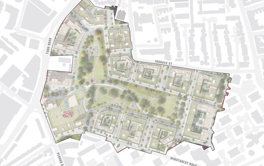 Site plan – Winstanley and York Road