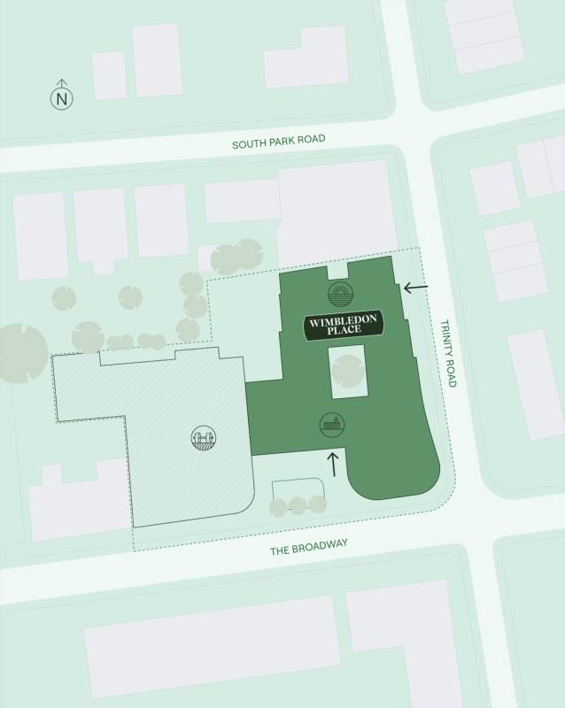 Site plan Wimbledon Place#