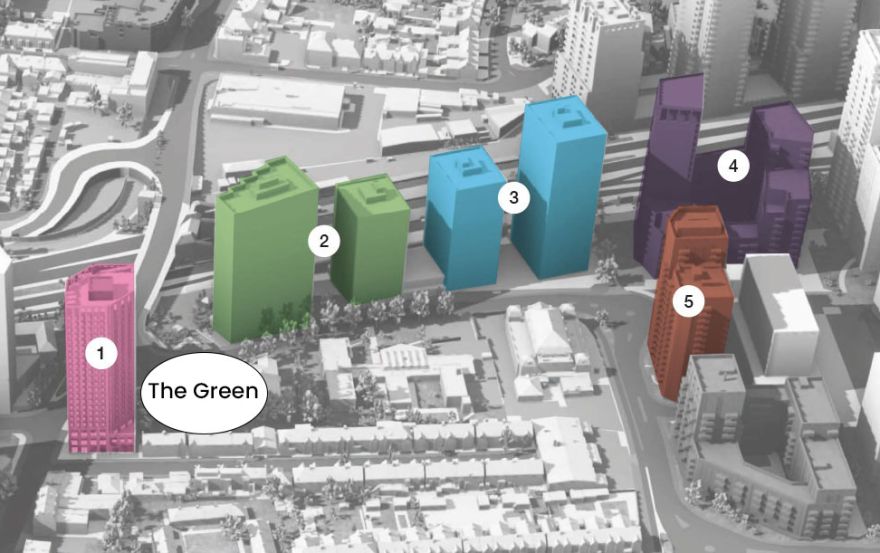 Site plan – 13-19 The Green