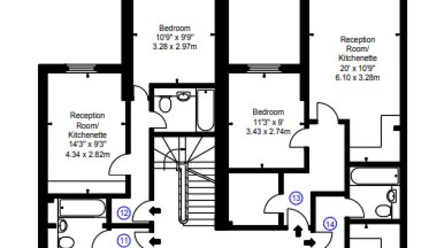 Plans 1-3 Clanricarde Gardens