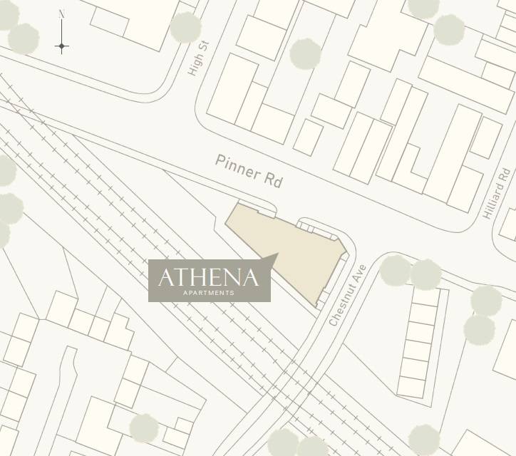 Site plan Athena Apartments#