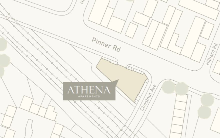 Site plan – Athena Apartments