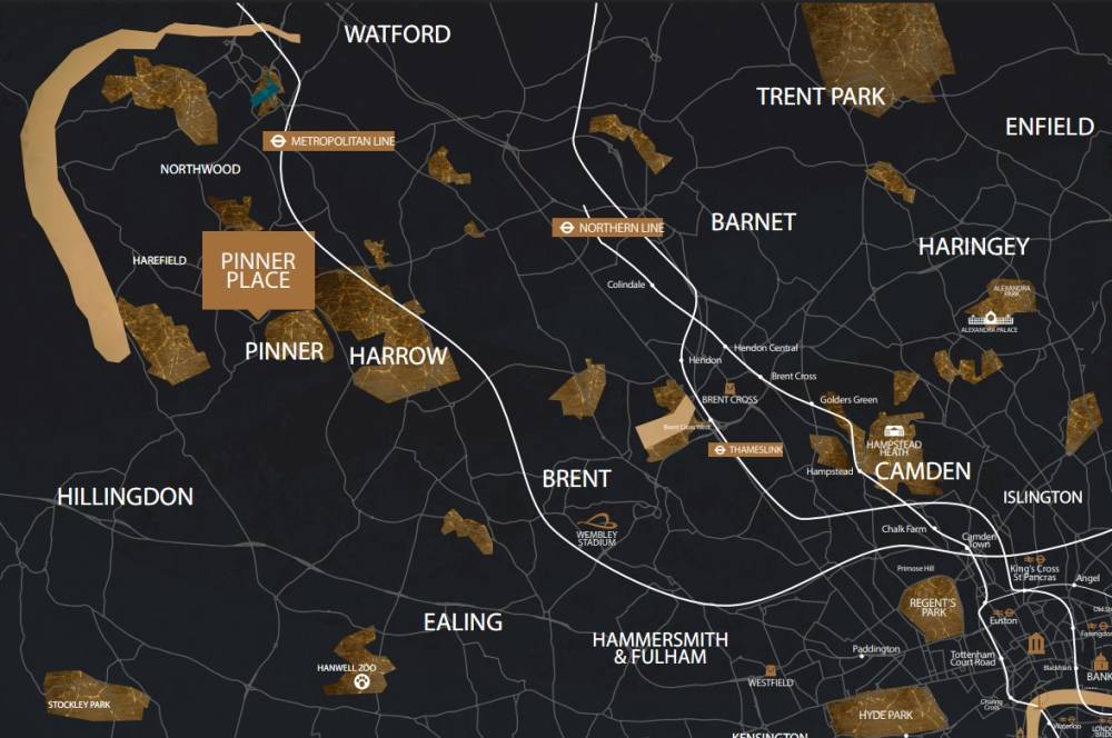 Site plan Pinner Place, HA5#