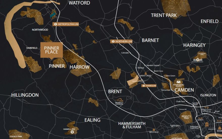 Site plan – Pinner Place, HA5