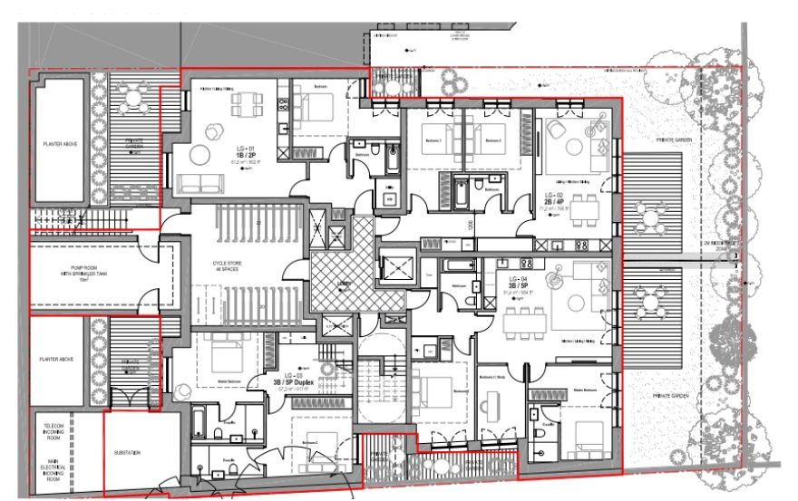 Site plan – 61 Widley Road