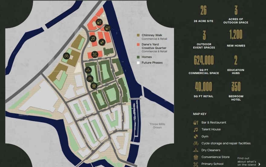 Site plan – Sugar House Island