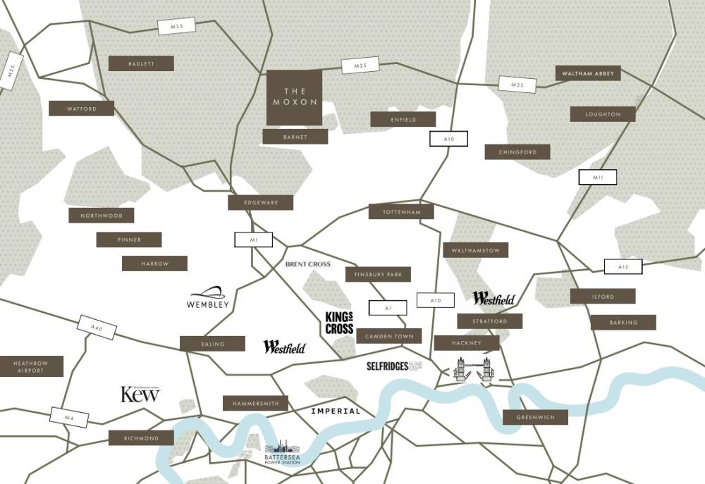 Site plan The Moxon#