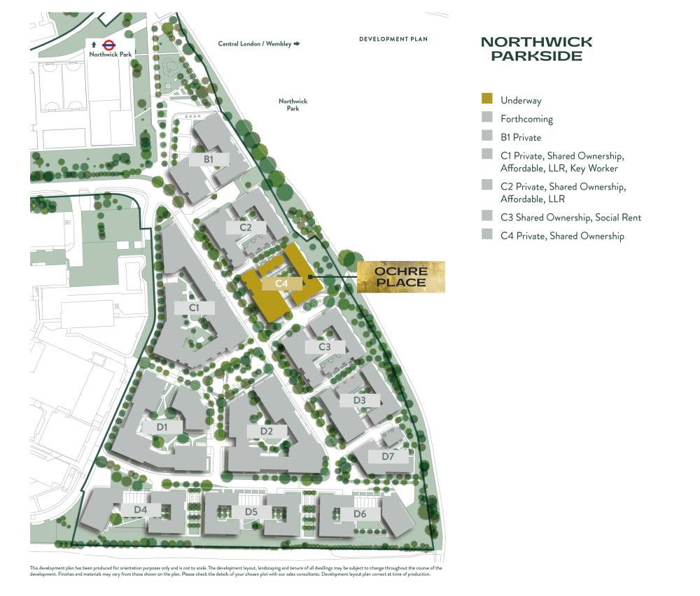 Site plan Northwick Park#