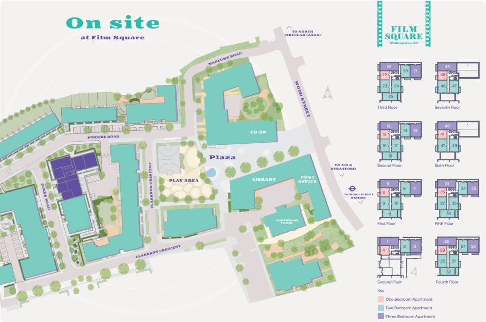 Site plan Film Square#
