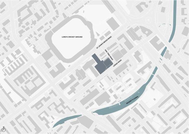 Site plan Auriens St Johns Wood#