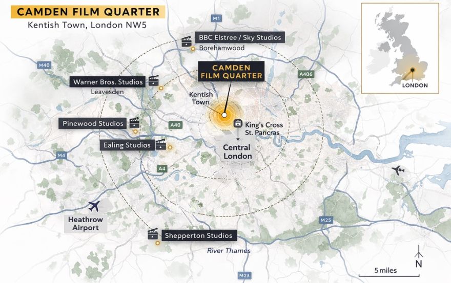 Site plan – Camden Film Quarter