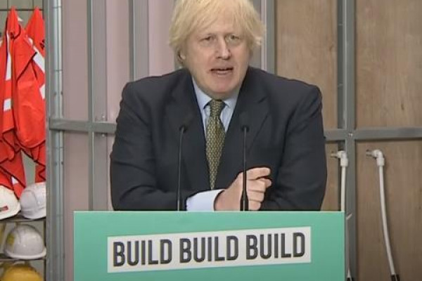 Boris Johnson says building industry will help fix nosediving economy