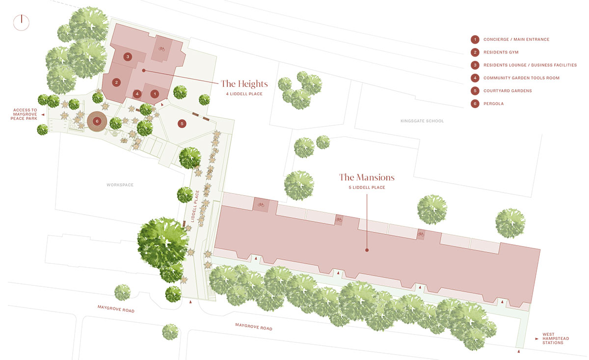 Site plan – The Clay Yard