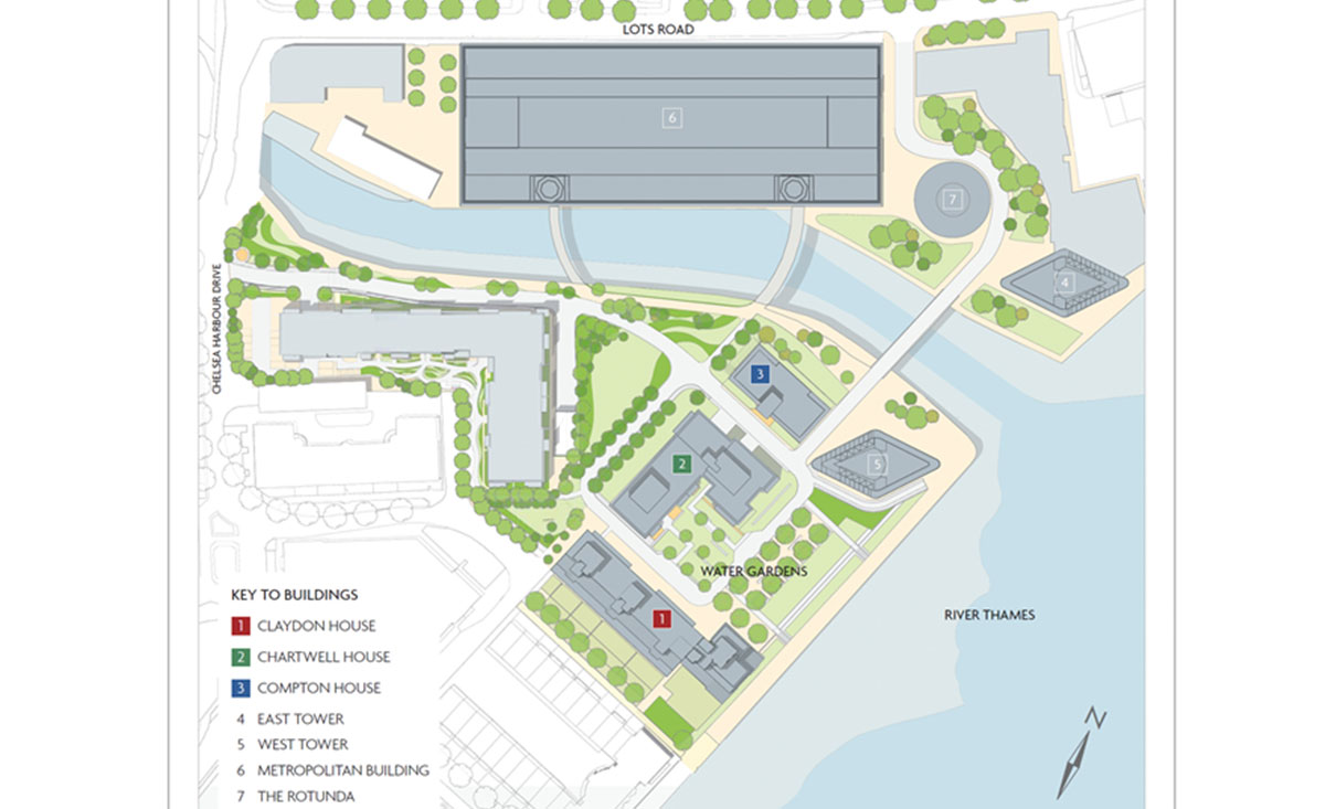 Site plan – Chelsea Waterfront