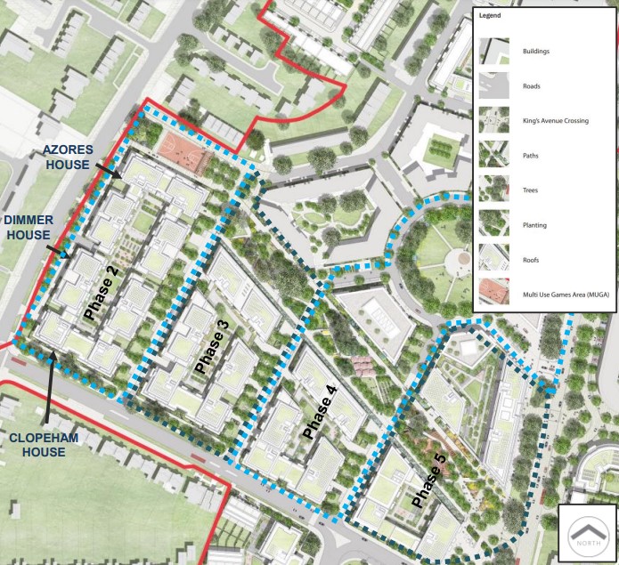 Site plan – Arora Clapham Park