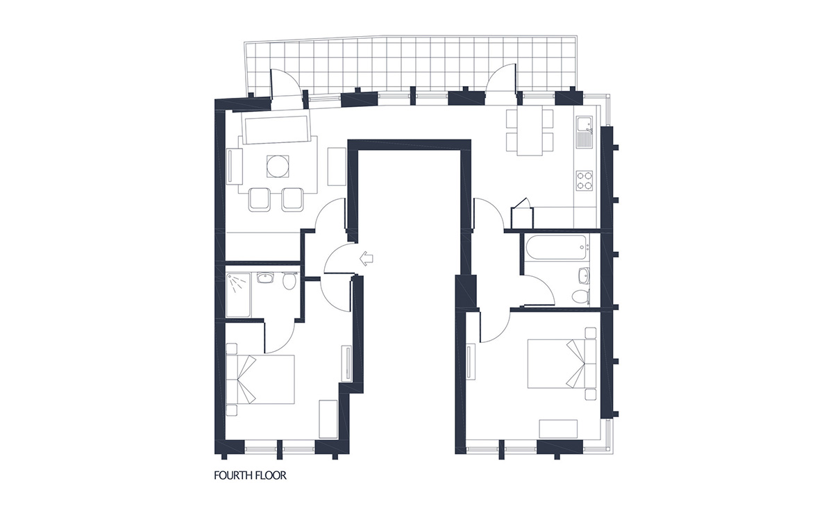 Plans Saxon Apartments