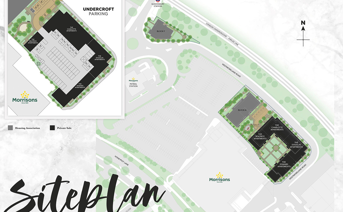 Site plan – Queensbury Square
