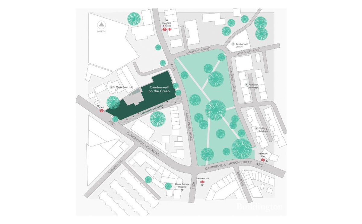 Site plan – Camberwell on the Green