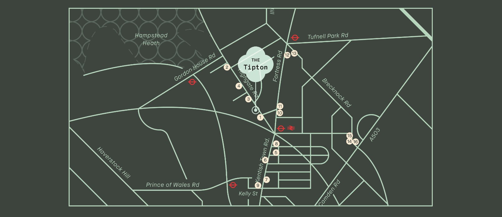 Site plan – The Tipton