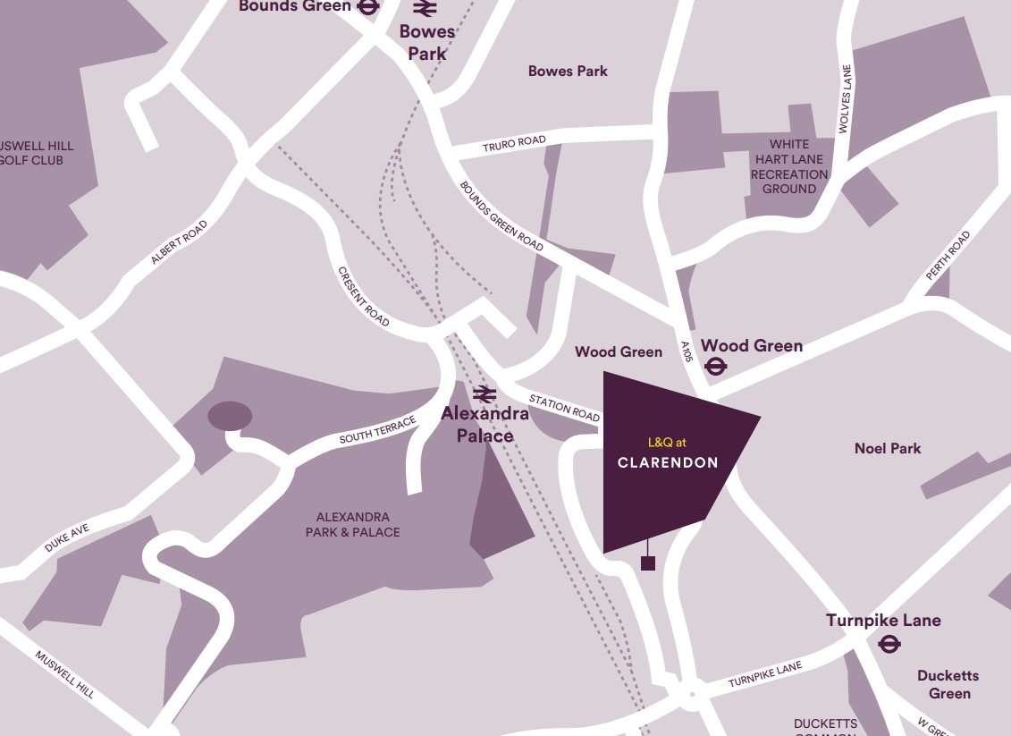 Site plan – L&Q at Clarendon