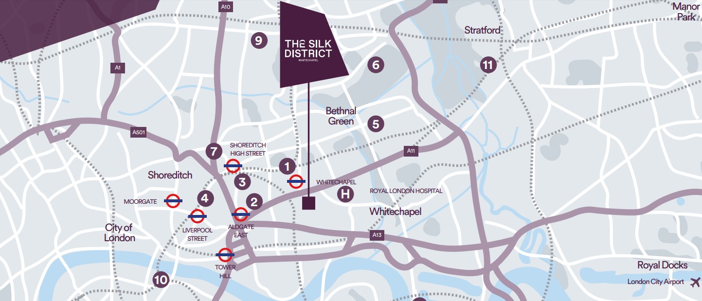 Site plan – L&Q The Silk Dixtrict