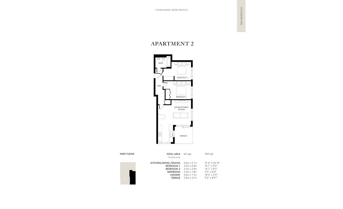 Plans Ferdinand Apartments