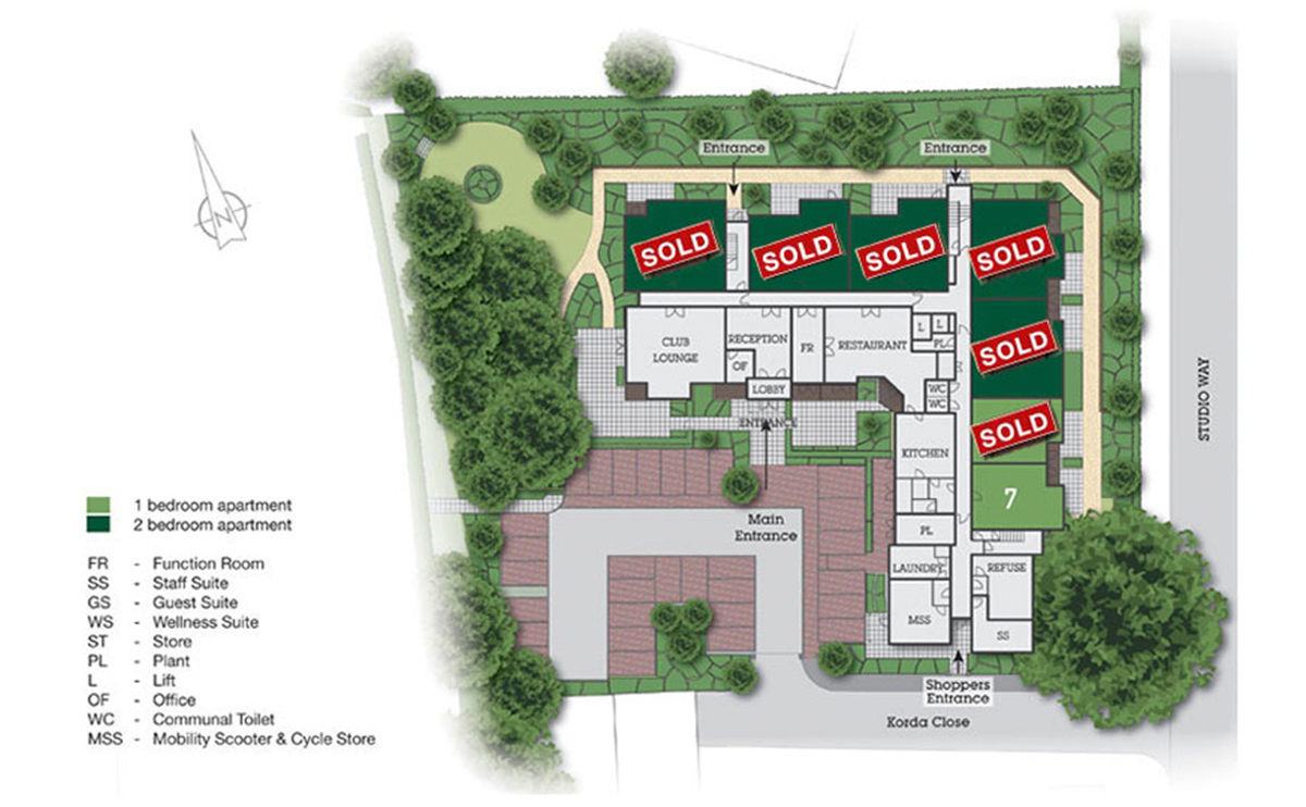 Site plan – Goldwyn House