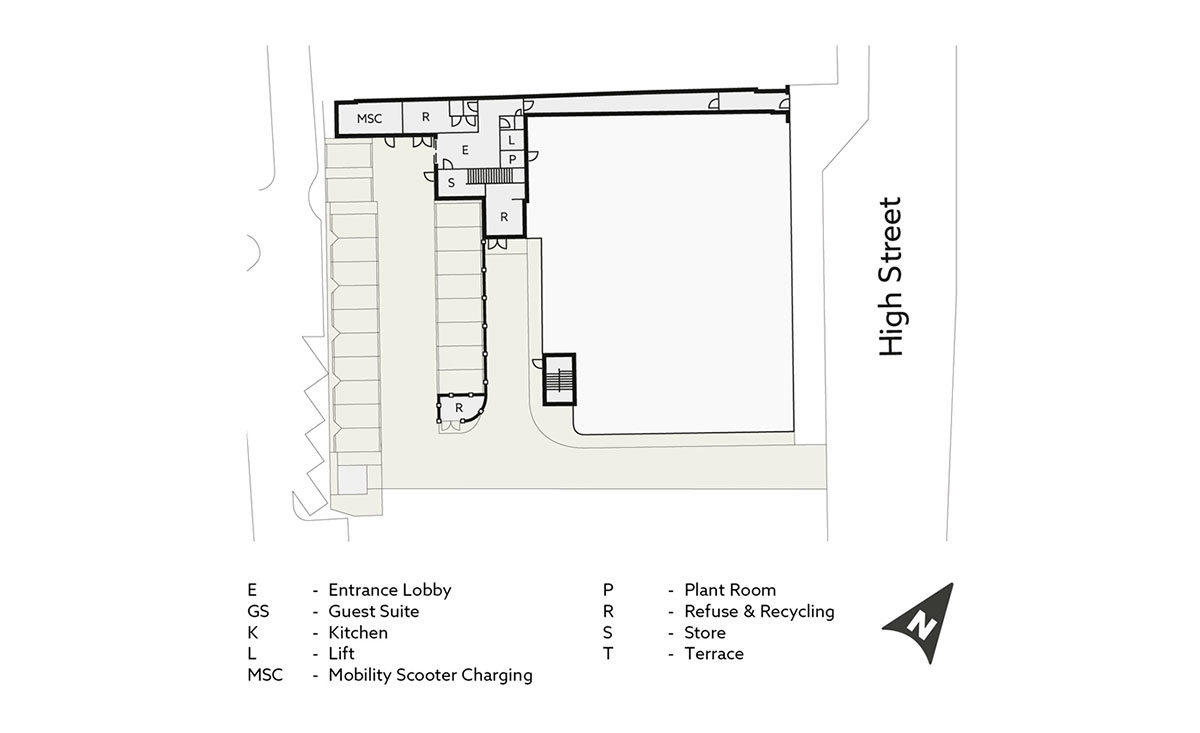Site plan – Holly Place