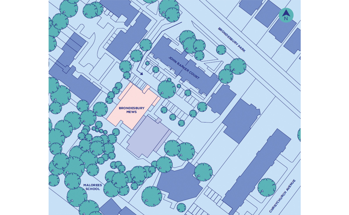 Site plan – Brondesbury Yard