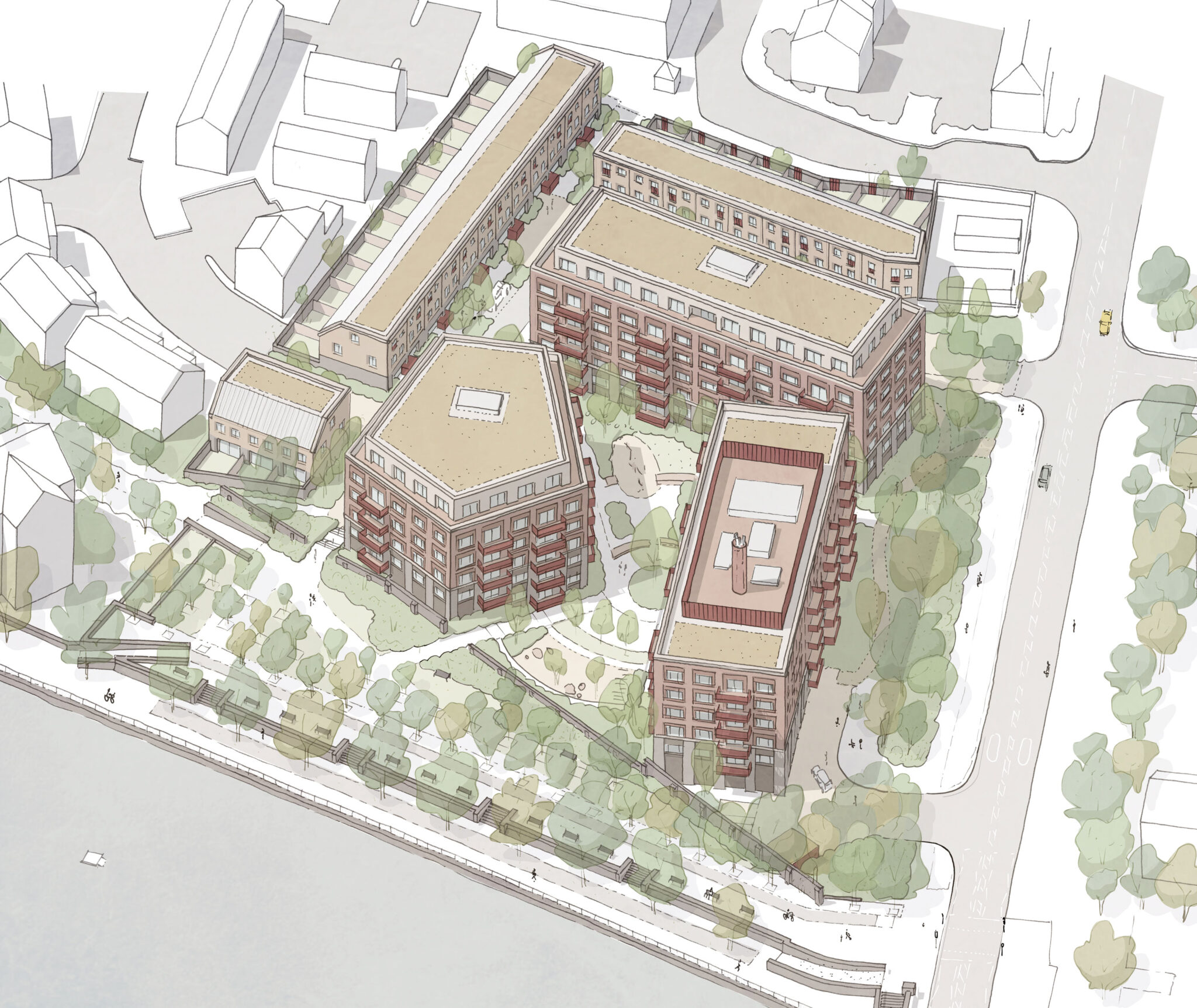 Row House Rotherhithe Rotherhithe Reach | New Builds in London, SE16 | 1newhomes
