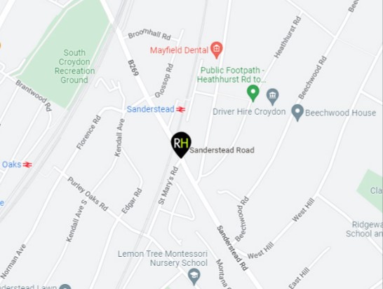 Site plan – Sanderstead Road Croydon