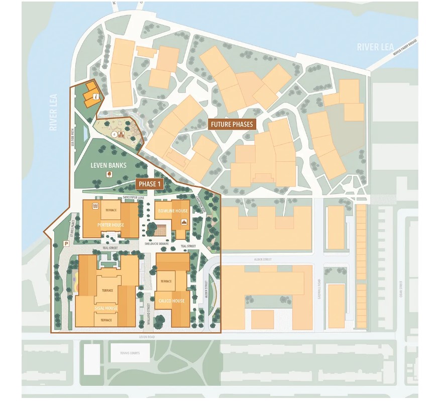 Site plan – Poplar Riverside