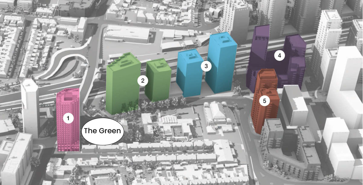 Site plan – 13-19 The Green